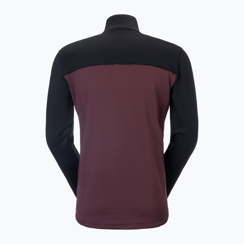 Pánska fleecová mikina SCOTT Defined Light cocoa red/black 2