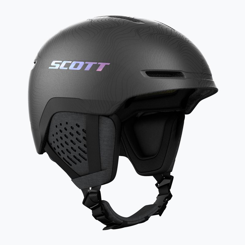 Lyžiarska prilba SCOTT Track granite black/holo silver