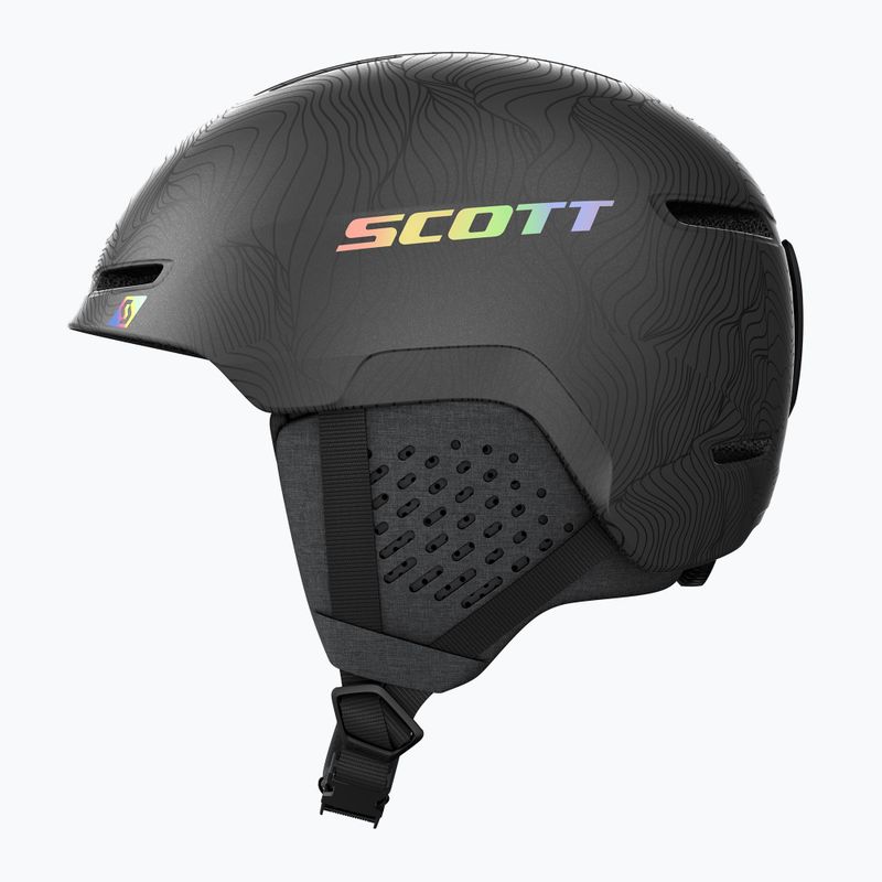 Lyžiarska prilba SCOTT Track granite black/holo silver 2