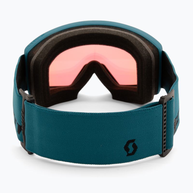 Lyžiarske okuliare SCOTT Trace Pro petrol green/green chrome 3