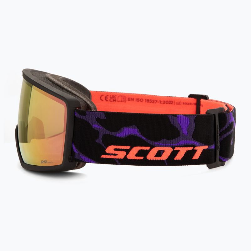 Lyžiarske okuliare Scott Neo Light Sensitive S1-3 black/purple/amp ls cinnamon chrome 4