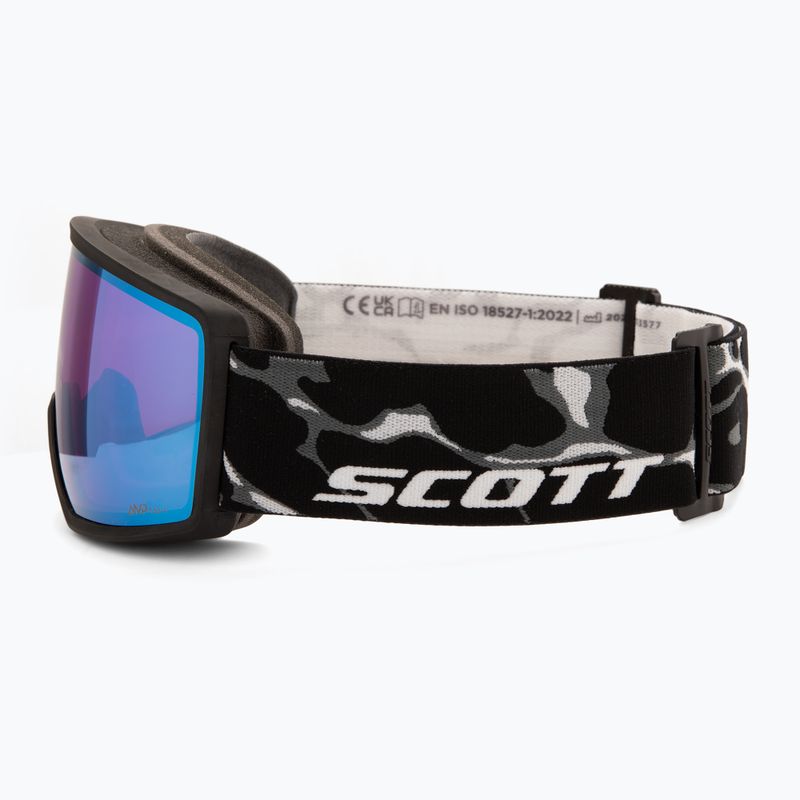 Lyžiarske okuliare Scott Neo Light Sensitive S2-4 granite black/white/amp ls blue chrome 4