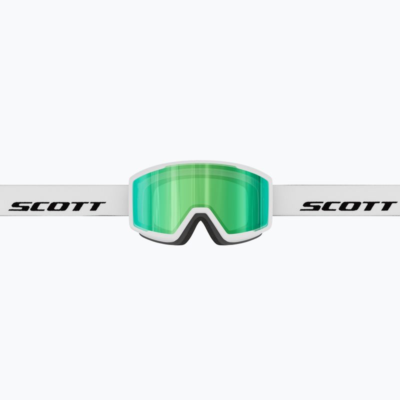 Lyžiarske okuliare SCOTT Trace Pro Compact white/green chrome 3