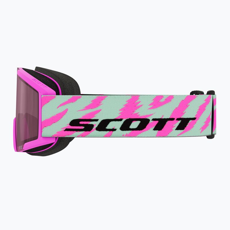 Detské lyžiarske okuliare SCOTT Shield neon pink/mint green/rose 3
