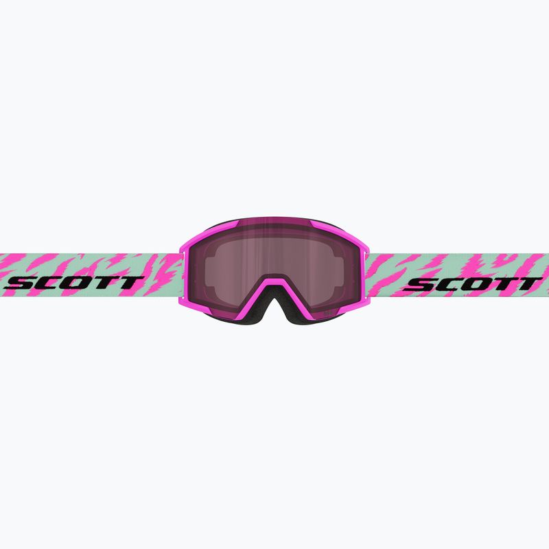 Detské lyžiarske okuliare SCOTT Shield neon pink/mint green/rose 4