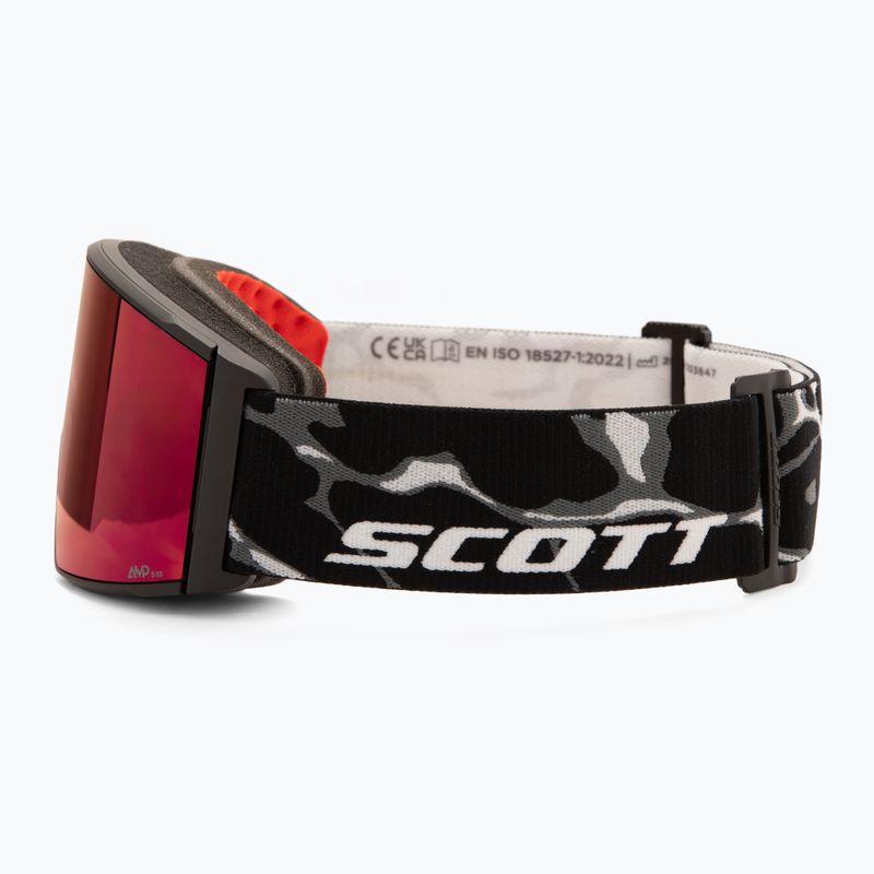 Lyžiarske okuliare SCOTT React Light Sensitive granite black/white/amp red chrome 5