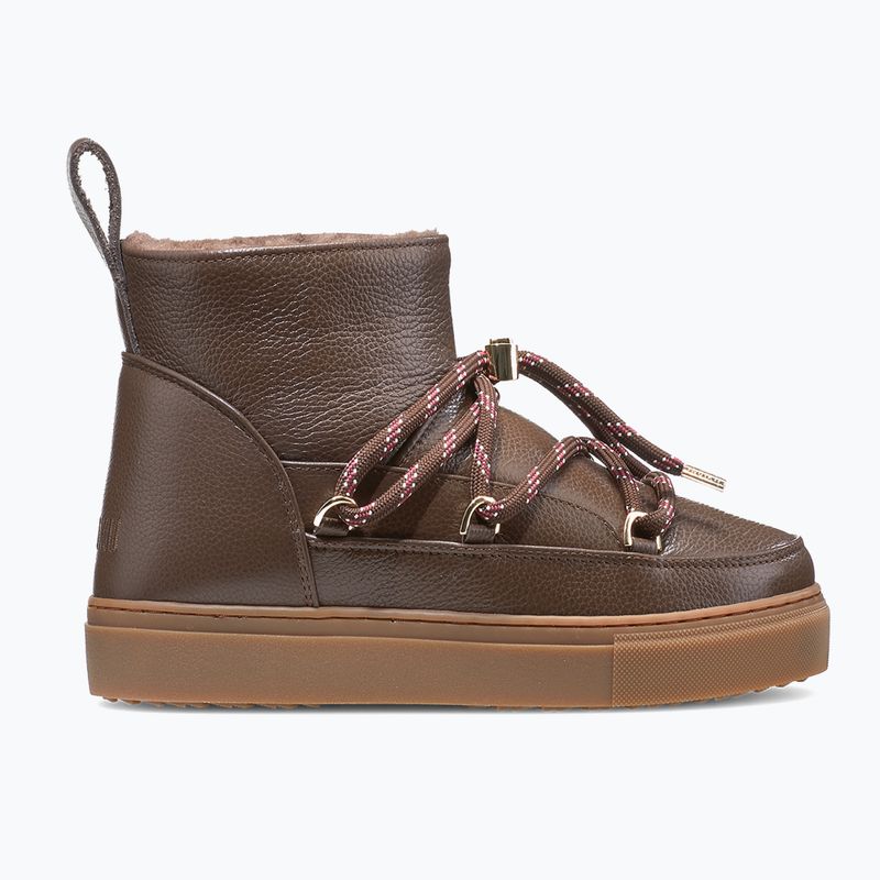 Dámske snehule INUIKII Full Leather Gloss brown 2