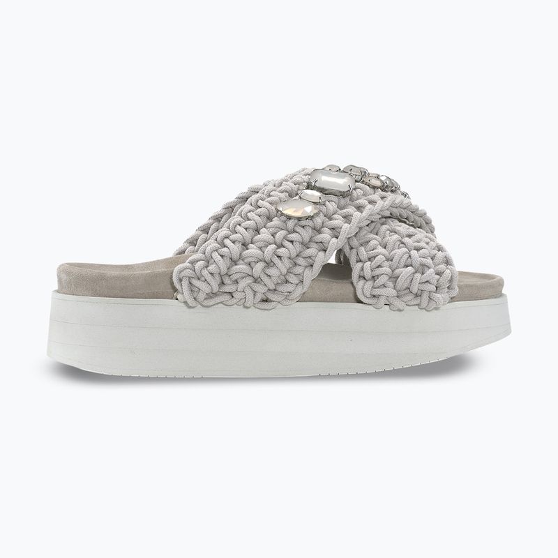 Dámske šľapky INUIKII Woven Stones Platform stone grey 2