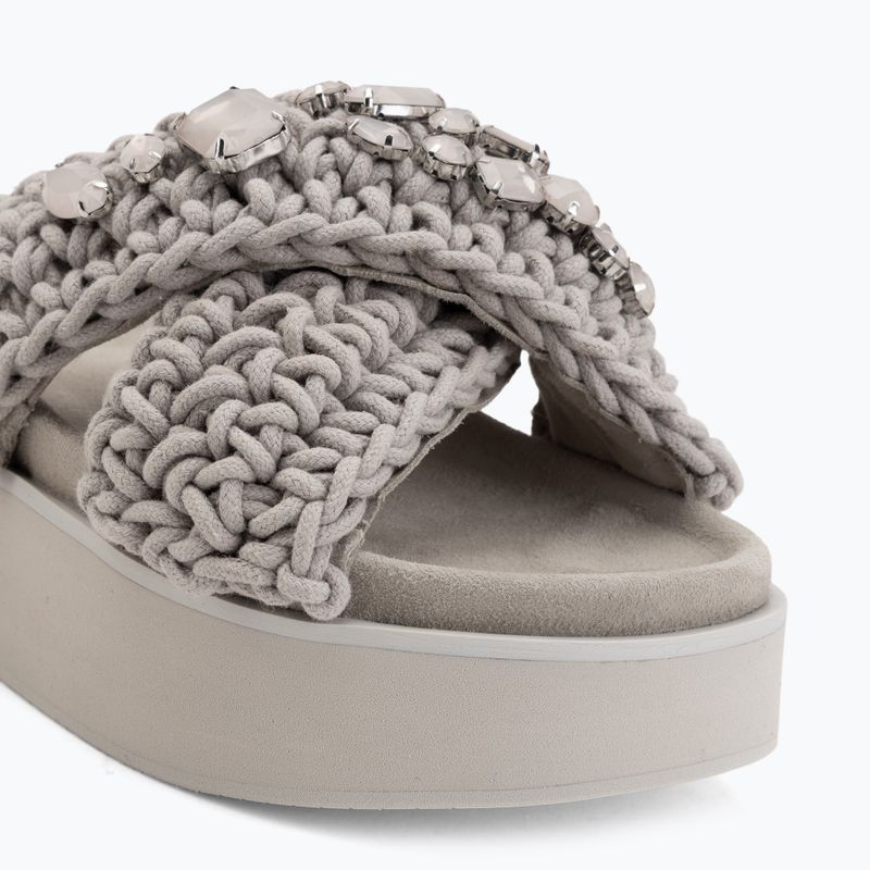 Dámske šľapky INUIKII Woven Stones Platform stone grey 7