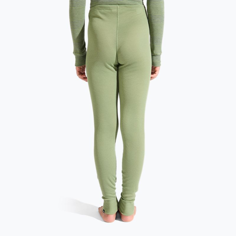 Detské termoprádlo ODLO Active Warm Eco Long steel grey melange/matte green 3