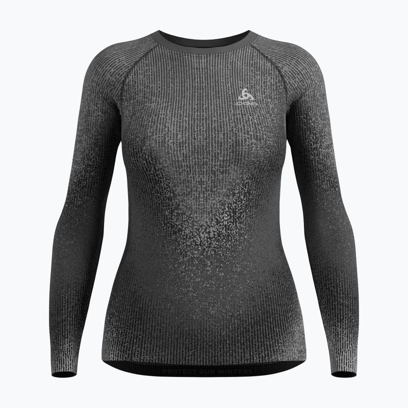 Dámske termo tričko longsleeve ODLO Active Warm X Pow Bl Top Crew Neck odlo silver grey