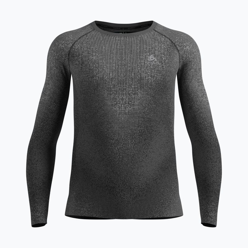 Pánska termoaktívna mikina ODLO Performance Warm Blackcomb Bl Top Crew Neck black
