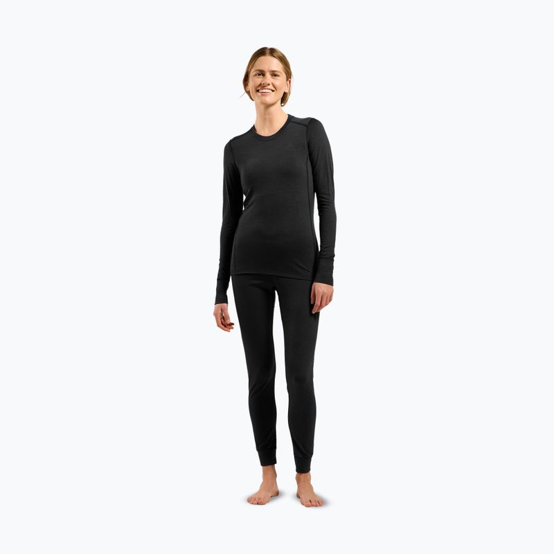 Dámska termo bielizeň ODLO Merino 200 Bl Top Crew Neck black 2