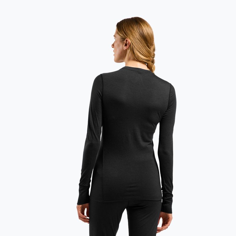 Dámska termo bielizeň ODLO Merino 200 Bl Top Crew Neck black 3