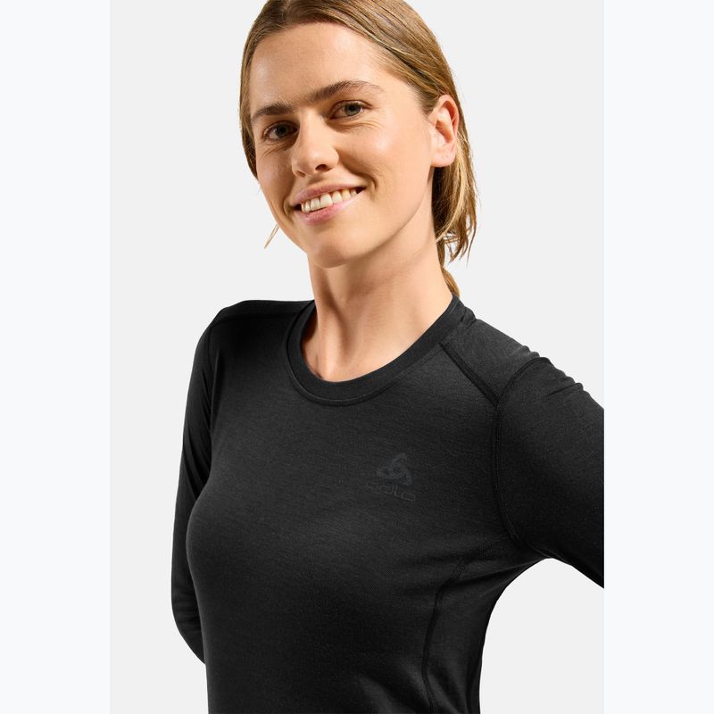Dámska termo bielizeň ODLO Merino 200 Bl Top Crew Neck black 4