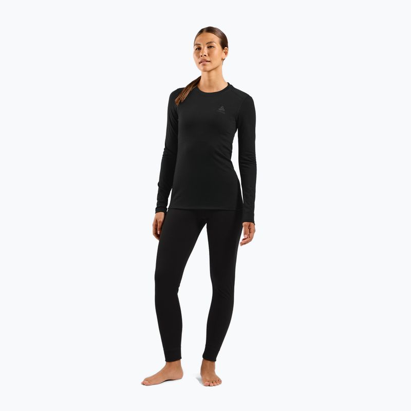 Dámska termoaktívna mikina ODLO Merino 160 Bl Top Crew Neck black 2