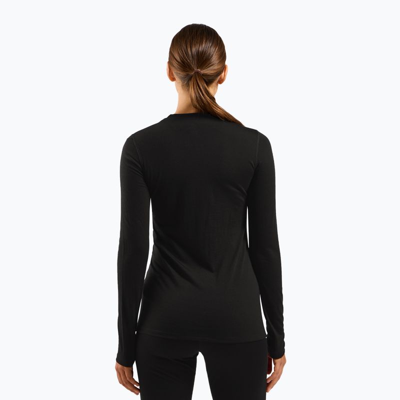 Dámska termoaktívna mikina ODLO Merino 160 Bl Top Crew Neck black 3
