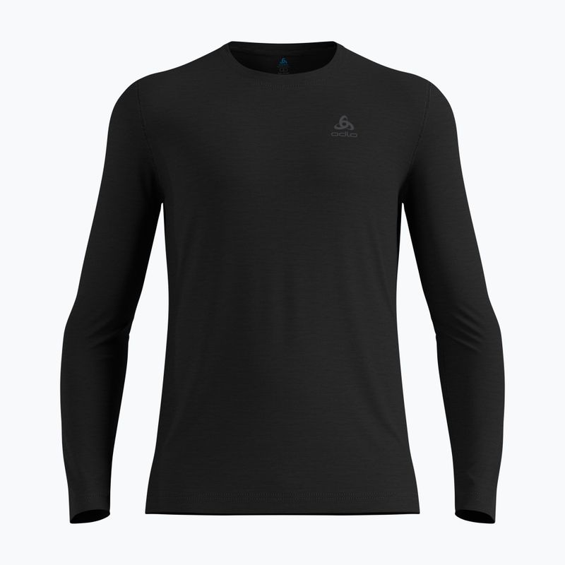 Pánske termo tričko longsleeve ODLO Merino 160 Bl Top Crew Neck black 4