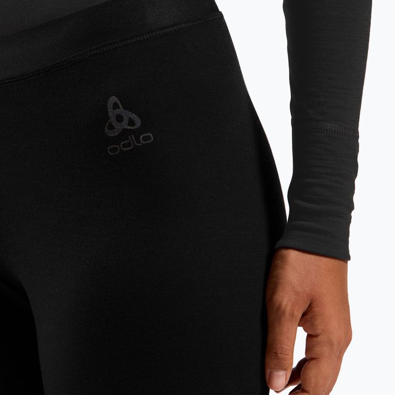 Dámske termo nohavice ODLO Merino 160 Bl Bottom Long black 4