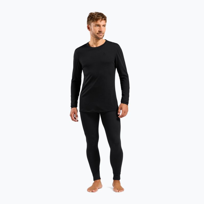 Pánske termo nohavice ODLO Merino 160 Bl Bottom Long black 2