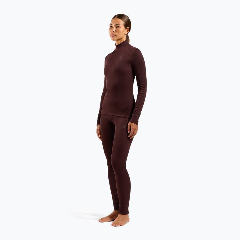 Dámske termoaktívne nohavice ODLO Active Warm Bl Bottom Long fudge 2