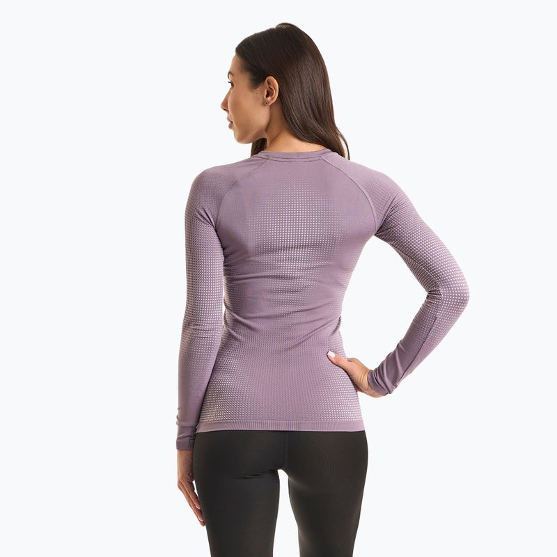 Dámska termoakčná mikina ODLO Performance Warm Bl Top Crew Neck gray ridge 2