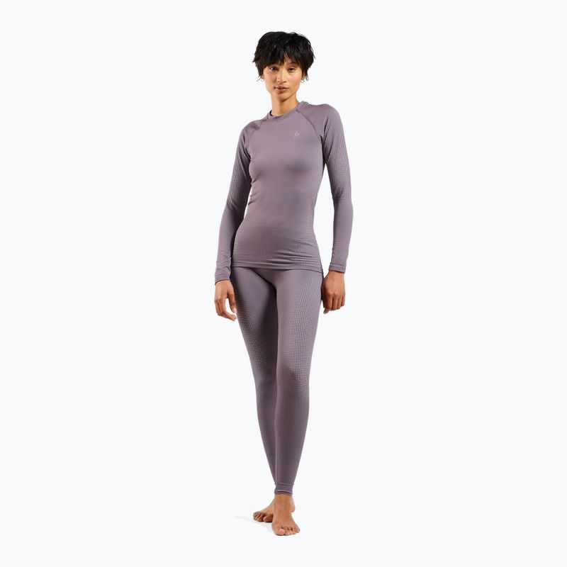 Dámske termoaktívne nohavice ODLO Performance Warm Bl Bottom Long gray ridge 2
