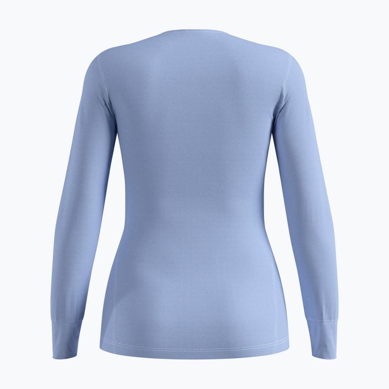 Dámske termo tričko s dlhým rukávom ODLO Active Warm Bl Top Crew Neck blue heron 2