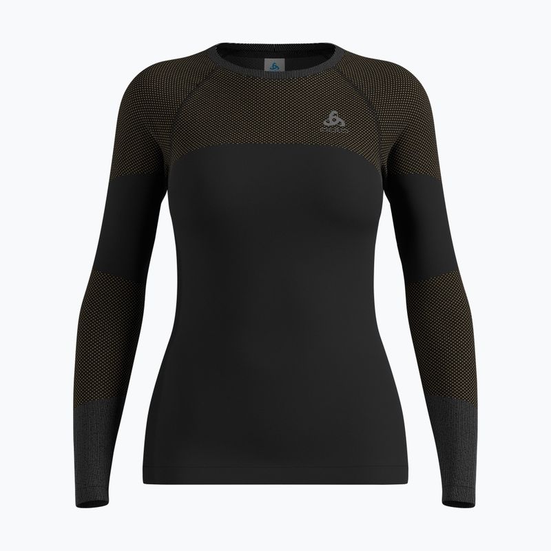 Dámska termoaktívna mikina ODLO Fundamentals Performance Warm Bl Top Crew Neck black