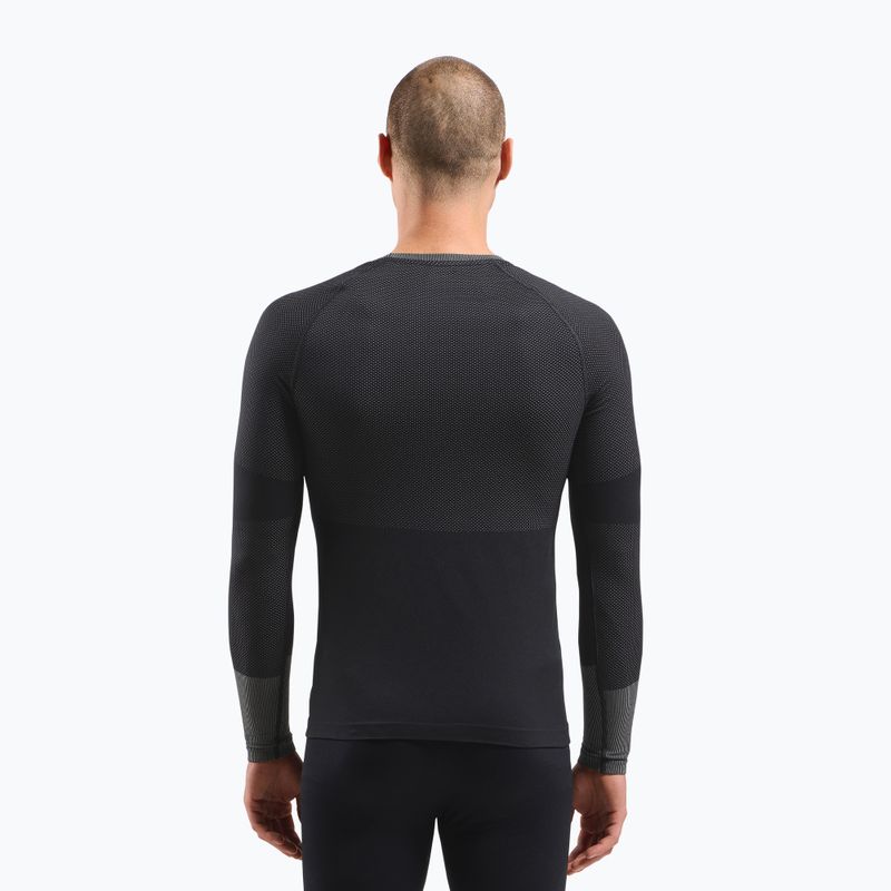 Pánske termo tričko longsleeve ODLO Fundamentals Performance Warm Bl Top Crew Neck black 3