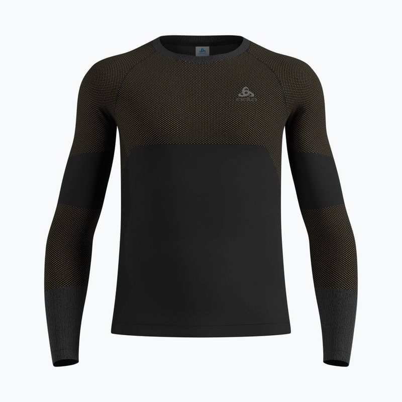 Pánske termo tričko longsleeve ODLO Fundamentals Performance Warm Bl Top Crew Neck black 5