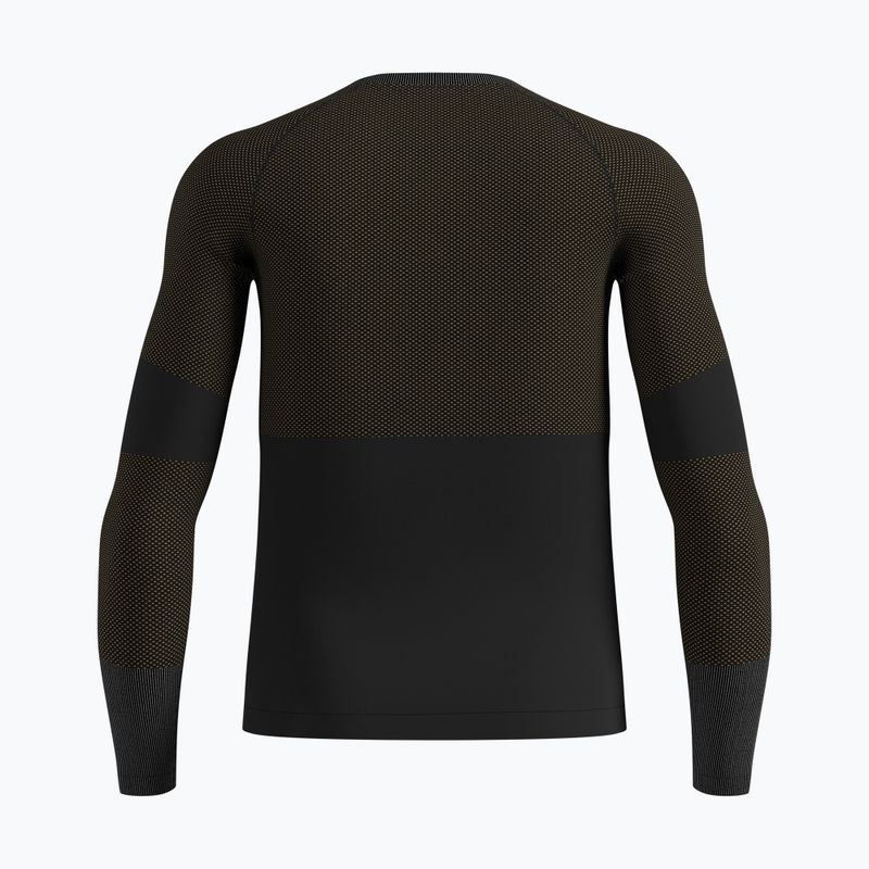 Pánske termo tričko longsleeve ODLO Fundamentals Performance Warm Bl Top Crew Neck black 6