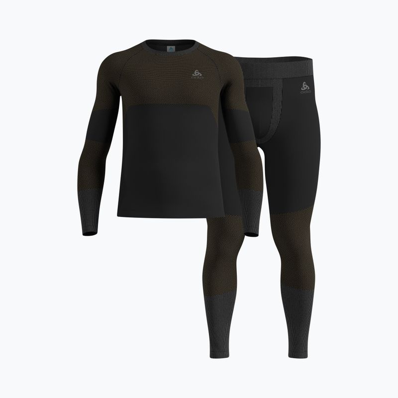 Pánsky komplet termo bielizne ODLO Fundamentals Performance Warm black