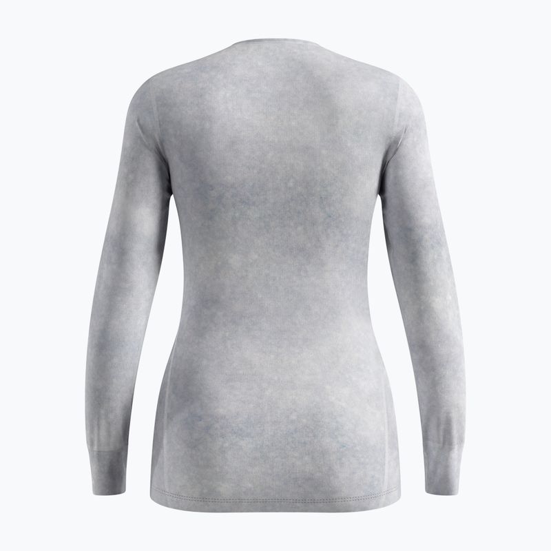 Dámska termoakčná mikina ODLO Active Warm X Pow Bl Top Crew Neck odlo silver grey 2