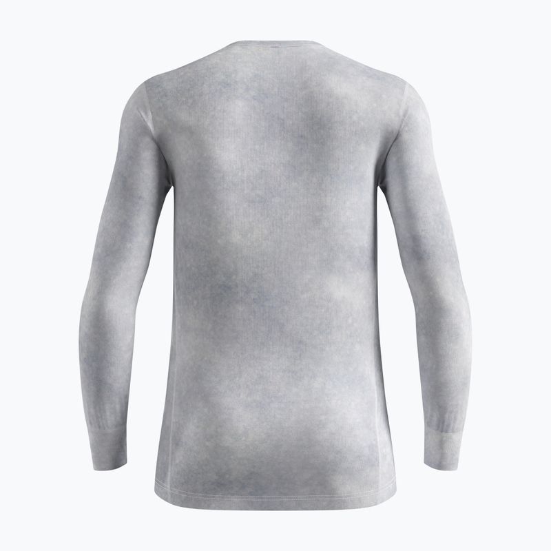 Pánska termoakčná mikina ODLO Active Warm X Pow Bl Top Crew Neck odlo silver grey 2