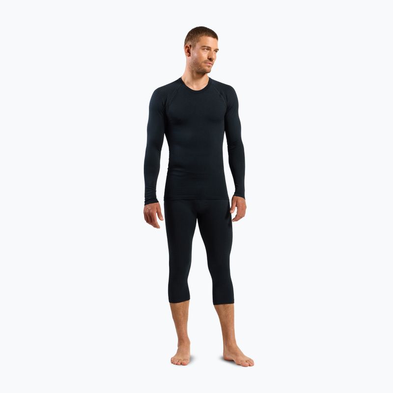 Pánska termo mikina ODLO Performance Warm Bl Top Crew Neck black 2