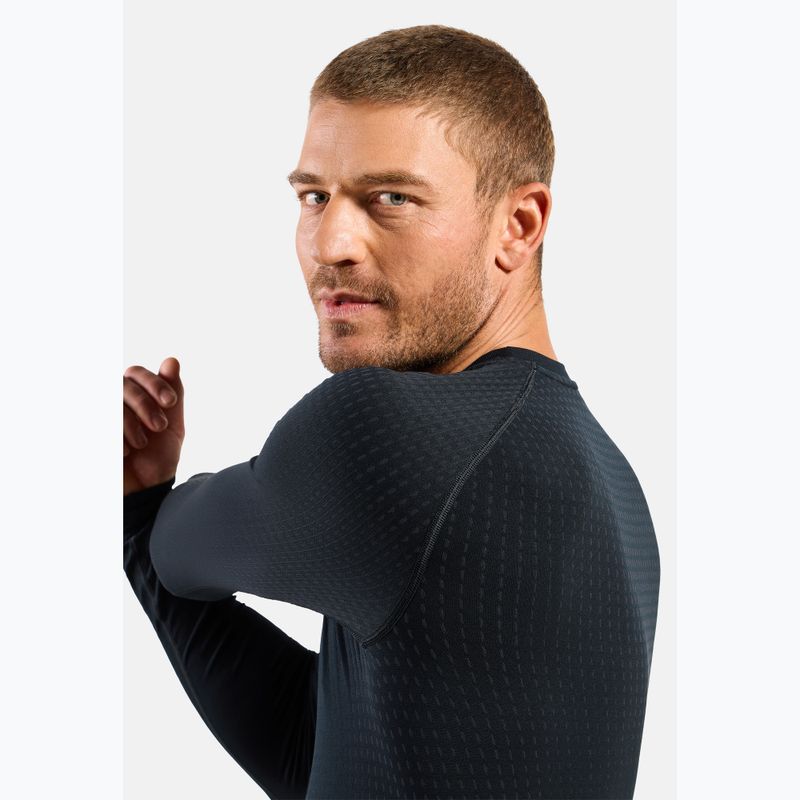 Pánska termo mikina ODLO Performance Warm Bl Top Crew Neck black 4