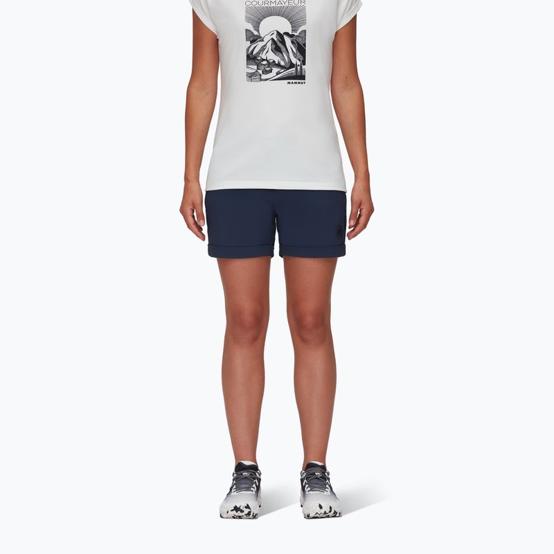 Mammut dámske trekingové šortky Runbold Roll Cuff navy blue 1023-00700-5118-38-10