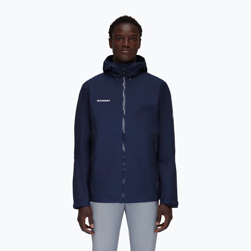 Mammut Convey Tour HS Pánska bunda do dažďa s kapucňou navy blue