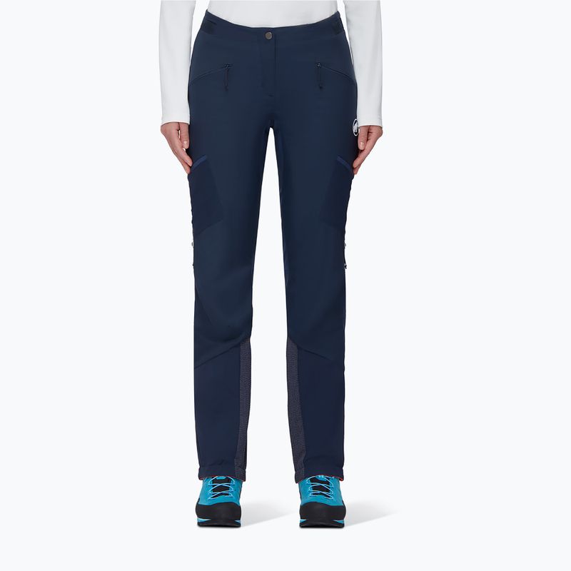 Dámske softshellové nohavice MAMMUT Aenergy IN Hybrid navy blue
