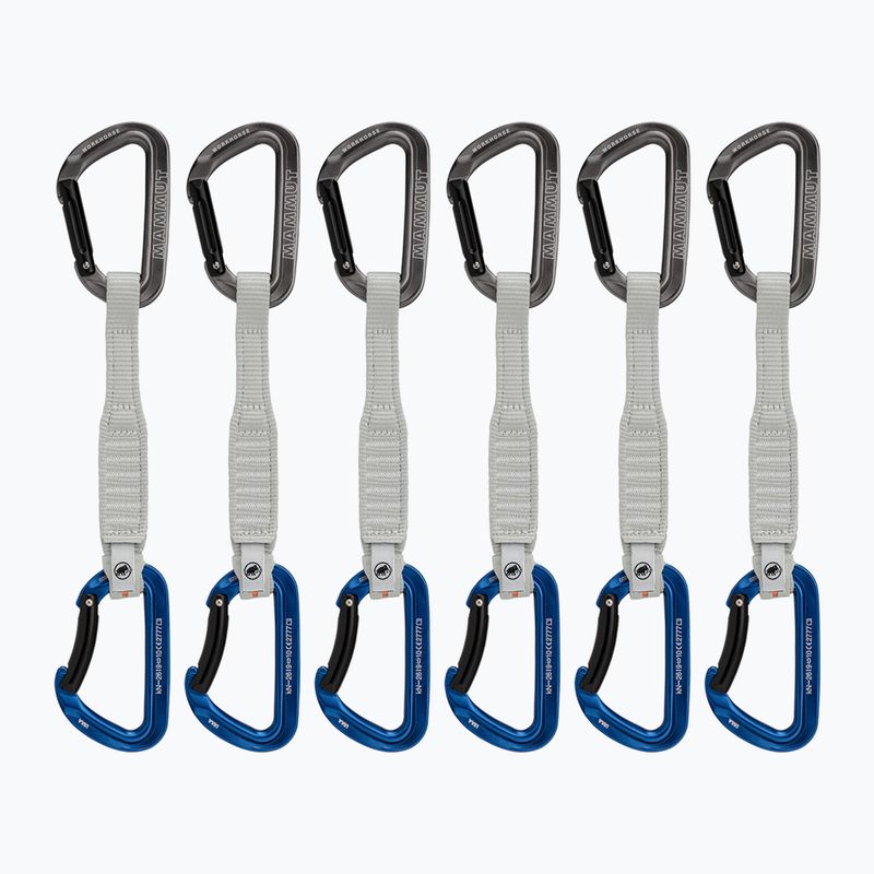 Mammut Workhorse Keylock lezecká expresná sada 6 ks sivá/modrá