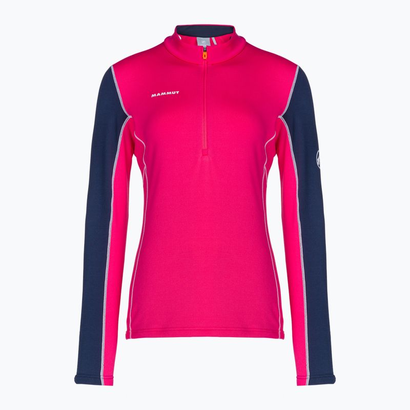 Dámska trekingová mikina MMMUT Aenergy ML Half Zip Pull pink and navy blue