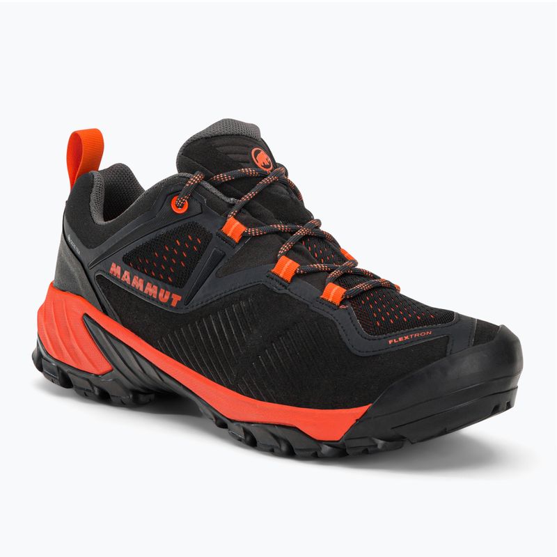 Pánske trekové topánky Mammut Sapuen Low GTX black and red