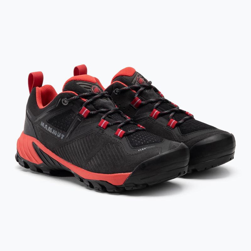 Dámske trekové topánky Mammut Sapuen Low GTX black/sunset 4