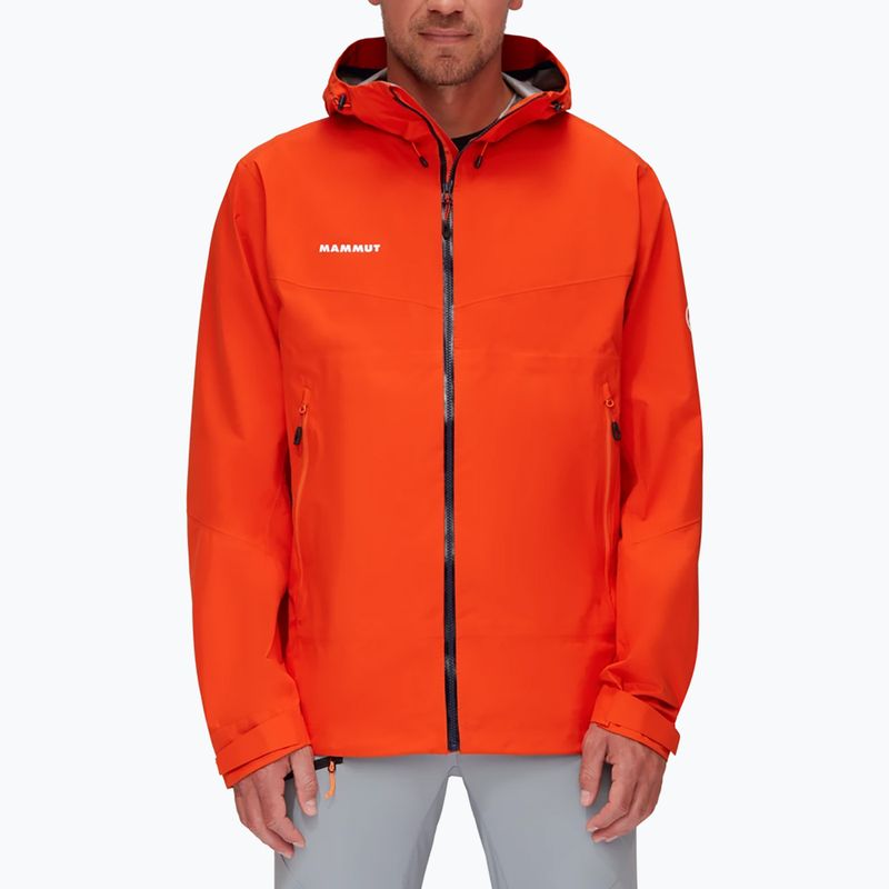 MAMMUT Convey Tour HS pánska hardshellová bunda oranžová 2