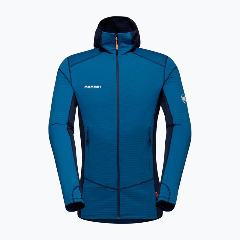 Pánska fleecová mikina Mammut Taiss Light ML s kapucňou modrá 1014-04530-50554-114 8
