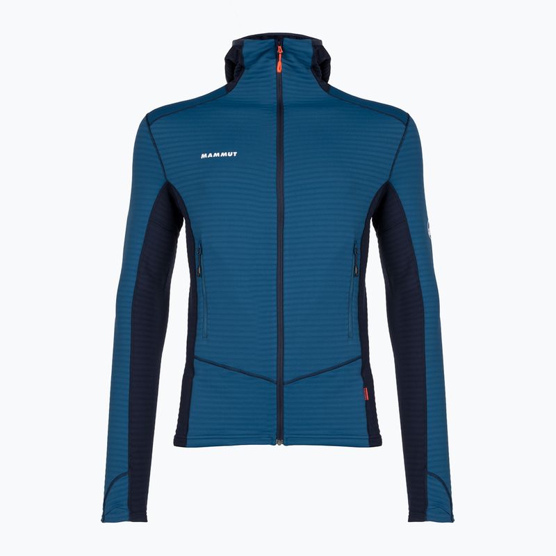 Pánska fleecová mikina Mammut Taiss Light ML s kapucňou modrá 1014-04530-50554-114 4