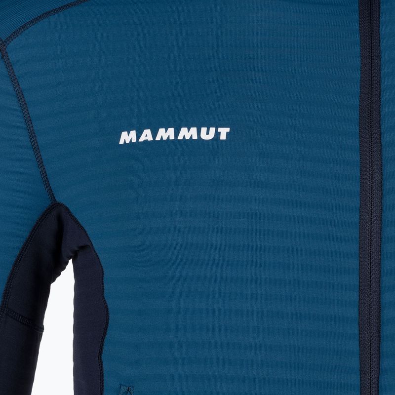 Pánska fleecová mikina Mammut Taiss Light ML s kapucňou modrá 1014-04530-50554-114 6