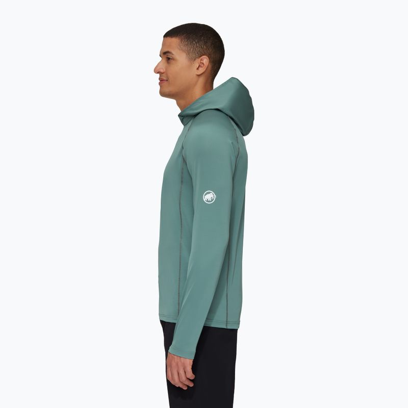 Pánske trekingové tričko Mammut Selun FL Sun Hoody green 1016-01420-40236-114 3