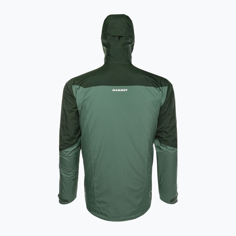 Mammut Convey Tour HS Pánska bunda do dažďa s kapucňou zelená 2